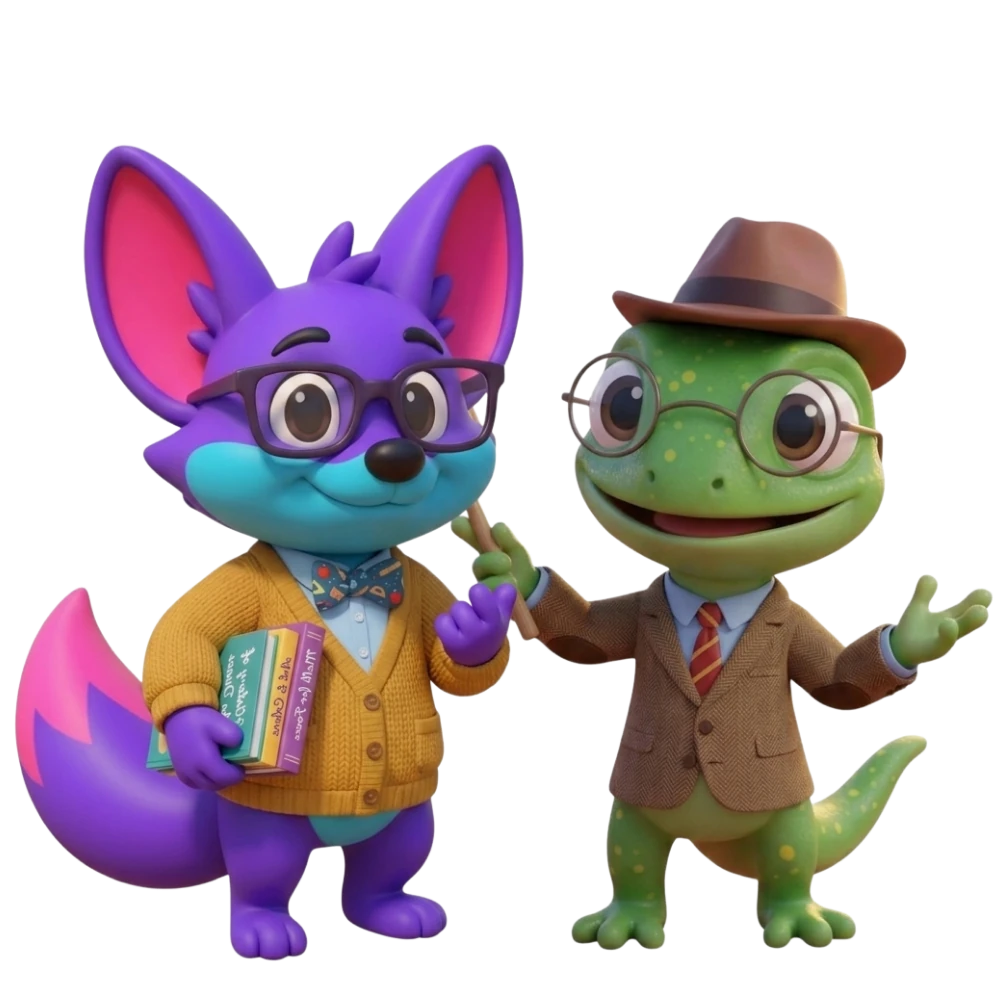 Urayb and Rawi dressed as teachers